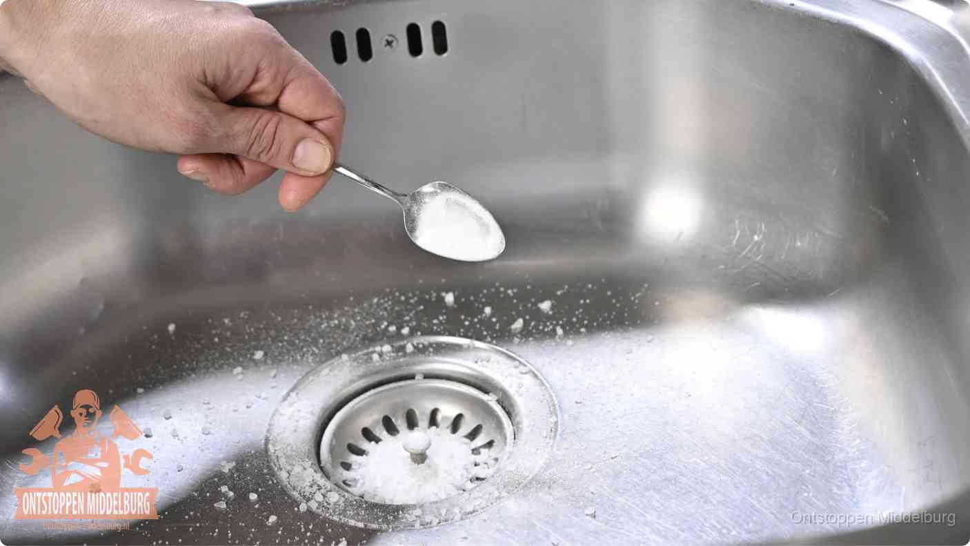Riool ontstoppen soda azijn in Middelburg